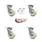 Service Caster 5 Inch Nylon Swivel Caster Set with Roller Bearing and Swivel Lock SCC SCC-30CS520-NYR-BSL-4 - alternate 5